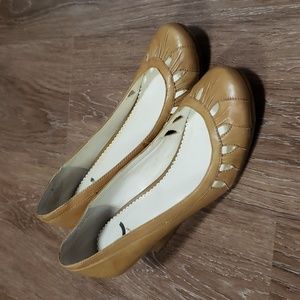 (9) Report Bohemian Steampunk Leather Upper Wedge Heels Retro Minimalist